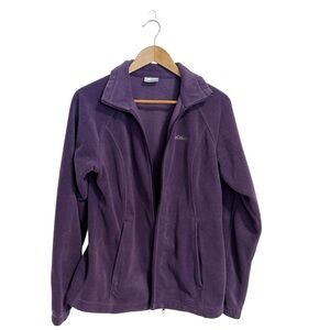 Columbia Benton Springs Zip-Front Fleece Jacket Large Purple